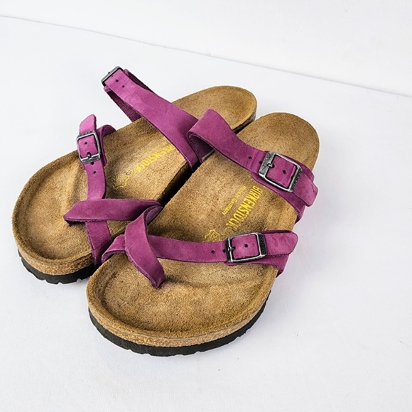 Birkenstock Shoes - Birkenstock Mayari Oiled Leather Sandal Size 37/ US 6 Festival Fuchsia